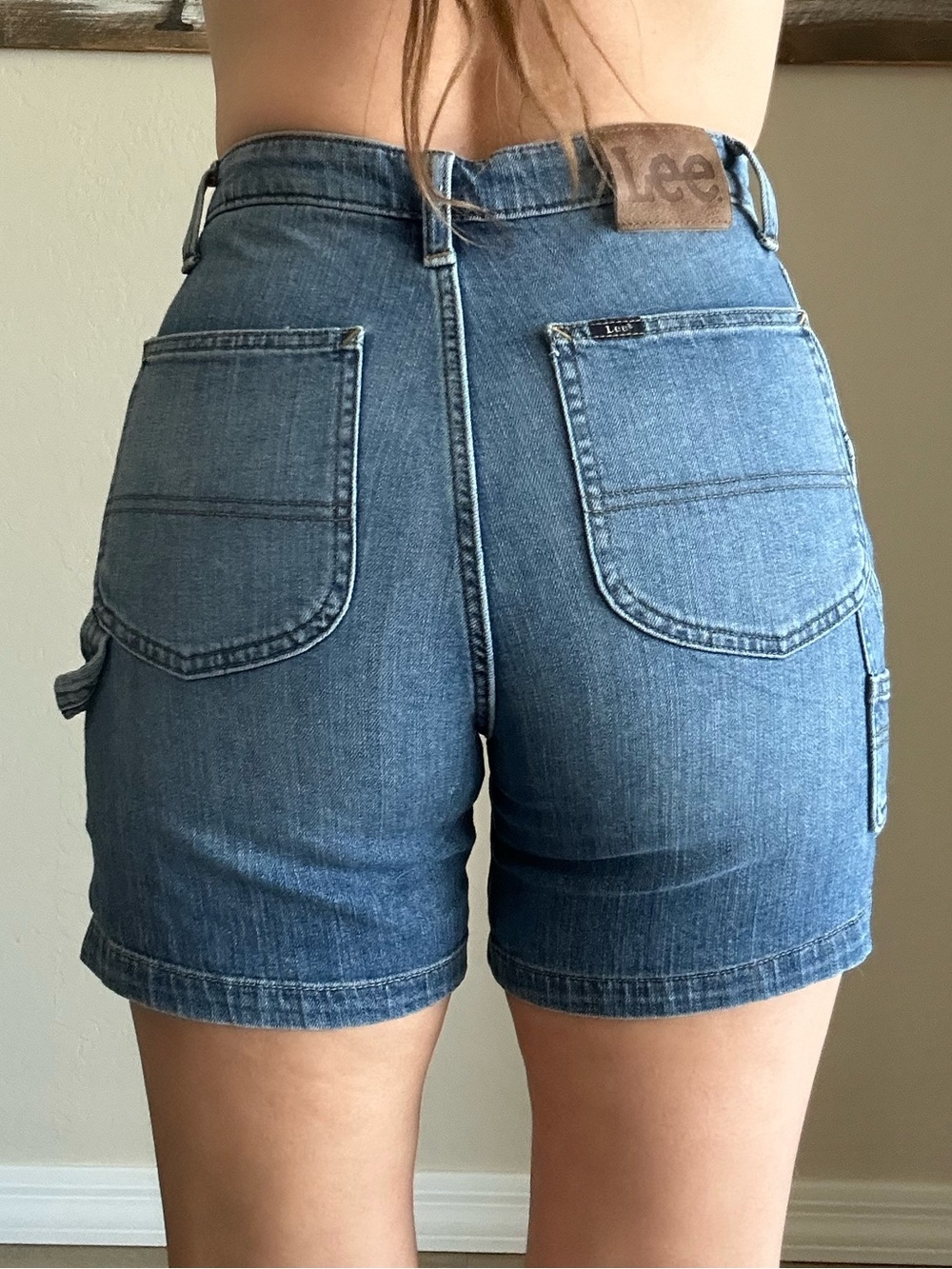 Lee High Rise Dungaree Carpenter Short